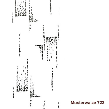 Abstrakte Musterwalze 50er Jahre