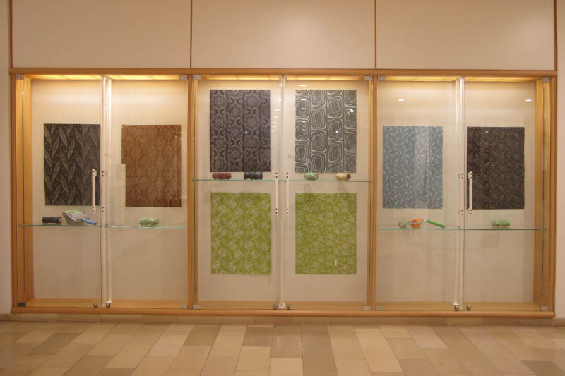 Ausstellung Tapeten - Musterwalzen in der Galerie Handwerk
