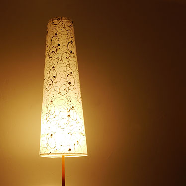 Lampenschirm mit Muster bedruckt