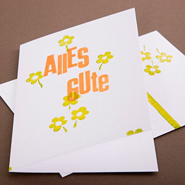 Postkarte Alles Gute