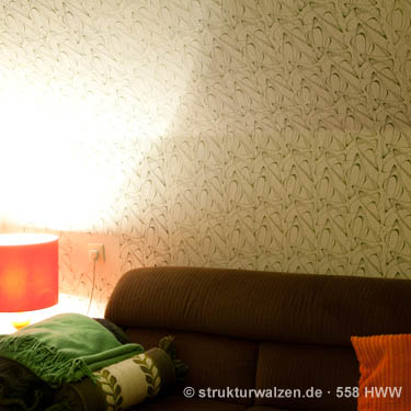 Dachschräge mit Muster 558 HWW gestaltet