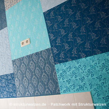 Patchworkstyle mit Strukturwalzen