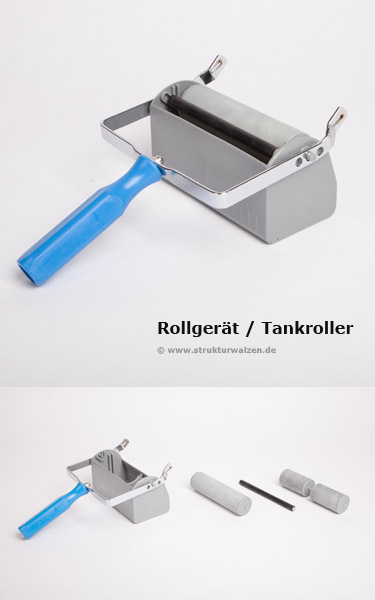 Rollgerät mit Farbtank