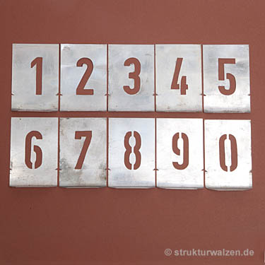 Schriftschablone Buchstabenschablone 2,5-3,5-5,0-7,0-10,0-14,0 mm Zahlen