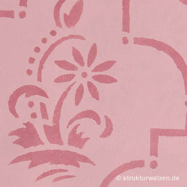 Schablonierte Blüte