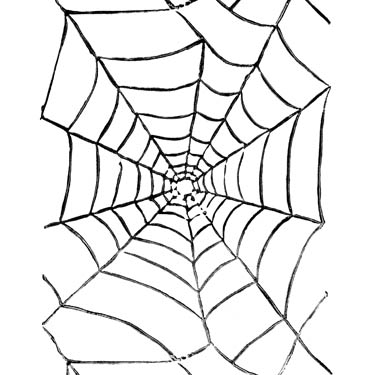 Spinnennetz Stempel