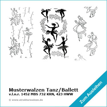 Wandgestaltung zu Tanz und Ballett