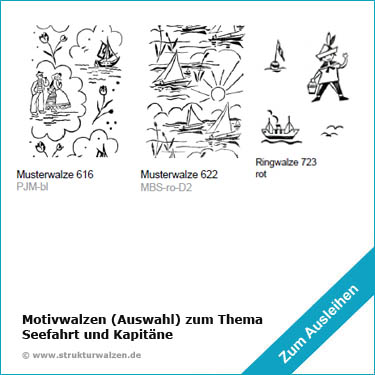 Wandstempel zum Thema Kapitän / Seefahrt